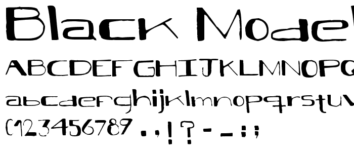 Black Model font